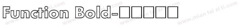 Function Bold字体转换